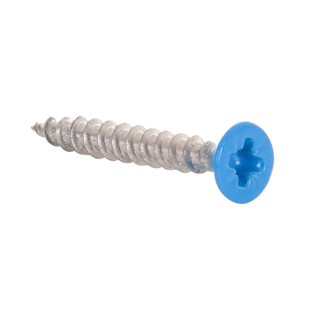 [4000022-BL] Stainless Steel Screw - 3.5 x 25 mm - RAL 5015 (Sky blue)