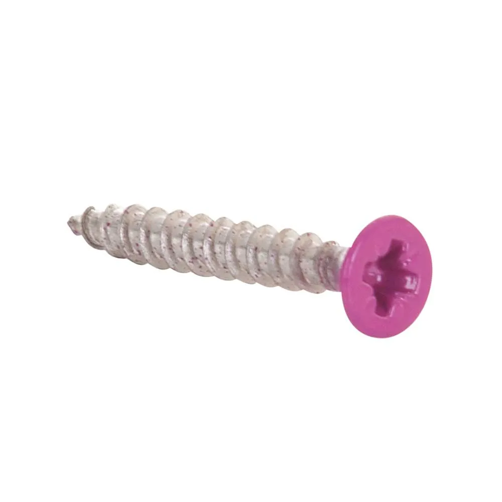 [4000022-FU] Stainless Steel Screw - 3.5 x 25 mm - RAL 4010 (Telemagenta)