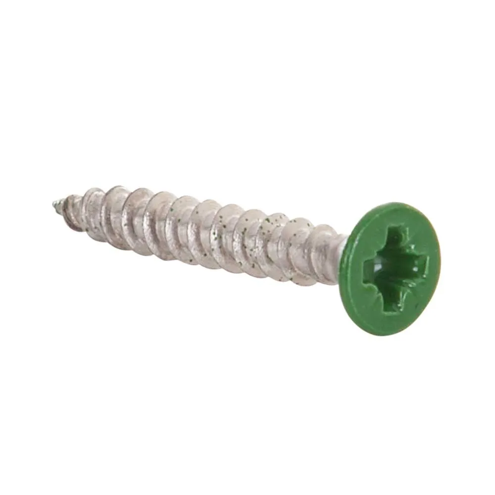 [4000022-GR] Stainless Steel Screw - 3.5 x 25 mm - RAL6001 (Emerald green)