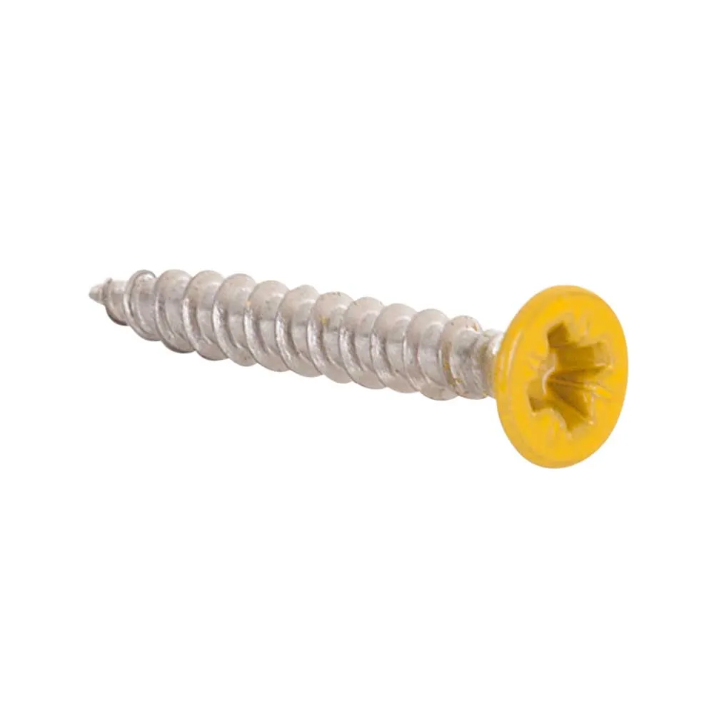 [4000022-YE] Stainless Steel Screw - 3.5 x 25 mm - RAL1023 (Traffic yellow)