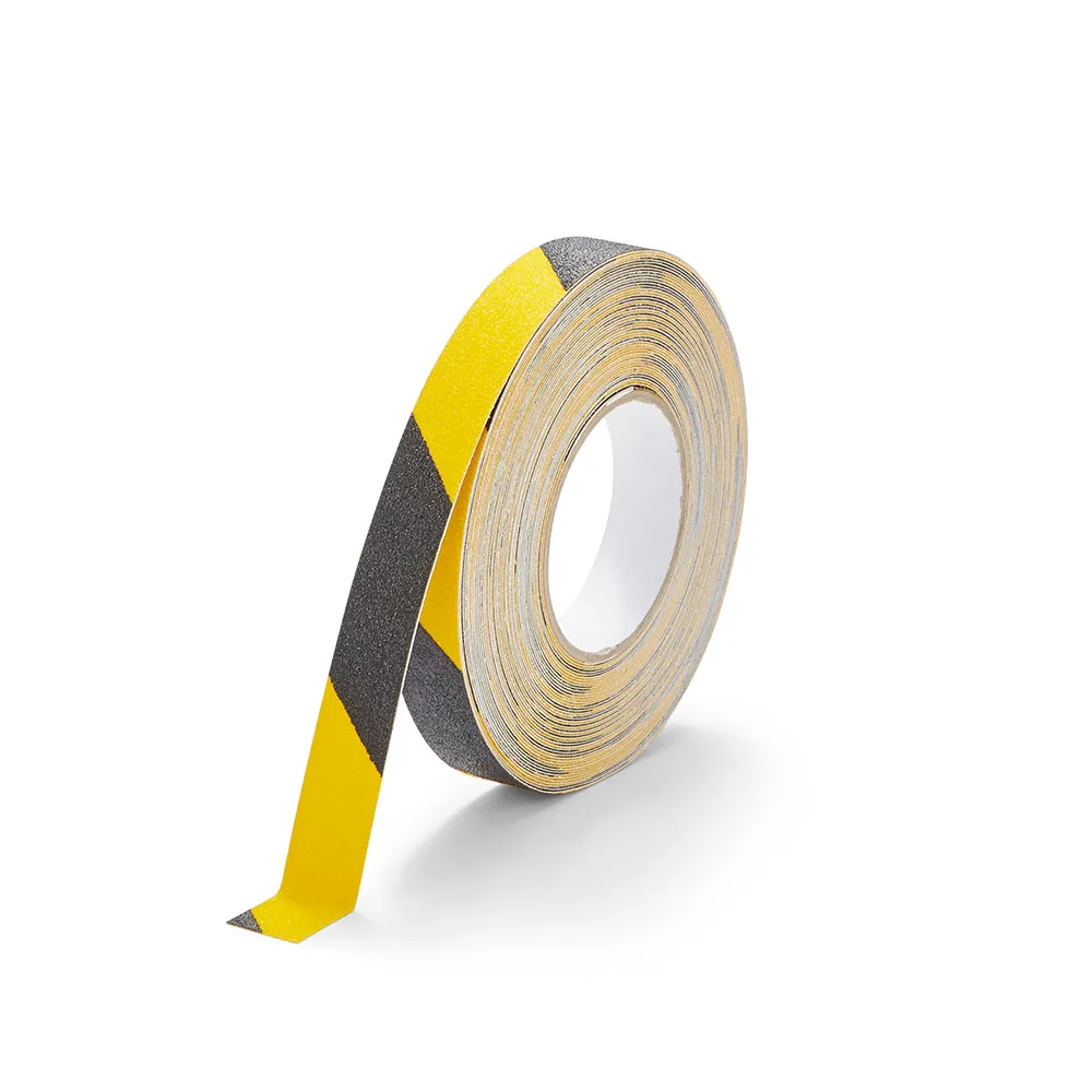 [3000004-BY] Antislip Tape Standaard - 25 mm x 18 m - RAL9004/RAL1023 (Signaalzwart/Verkeersgeel)