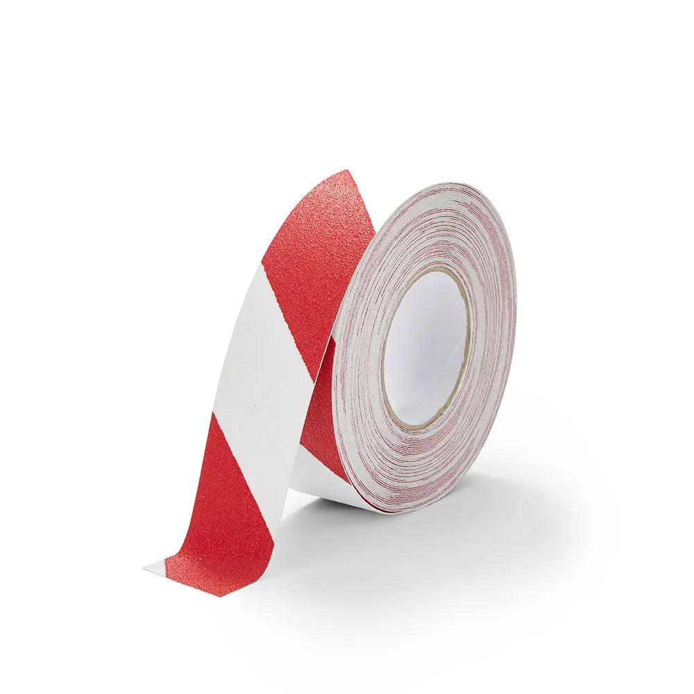 [3000005-RW] Antislip Tape Standaard - 50 mm x 18 m - RAL3027/RAL9003 (Framboosrood/Signaalwit)