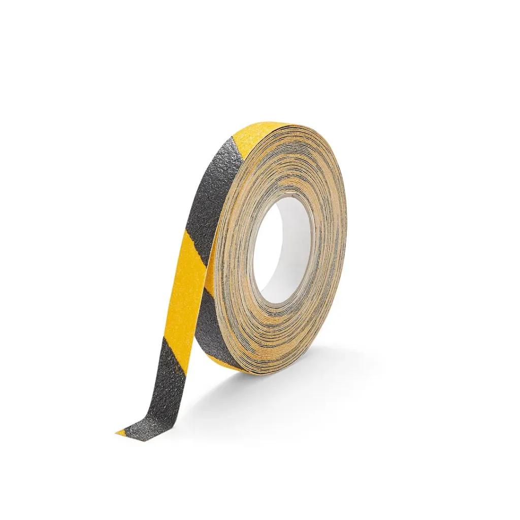 [3000085-BY] Anti-Rutsch-Band Grob - 25 mm x 18 m - RAL9004/RAL1023 (Signal schwarz/Verkehrsgelb)