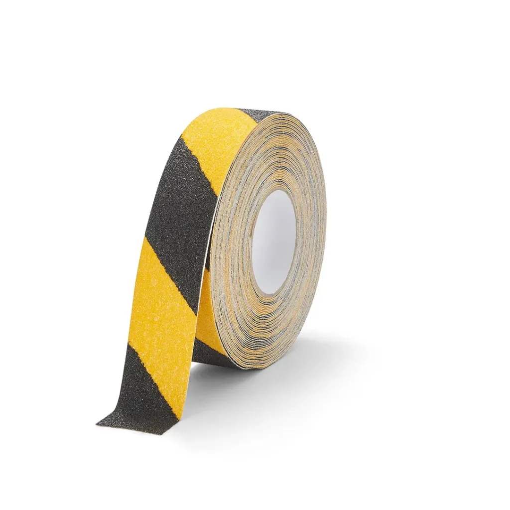 [3000086-BY] Antislip Tape Grof - 50 mm x 18 m - RAL9004/RAL1023 (Signaalzwart/Verkeersgeel)
