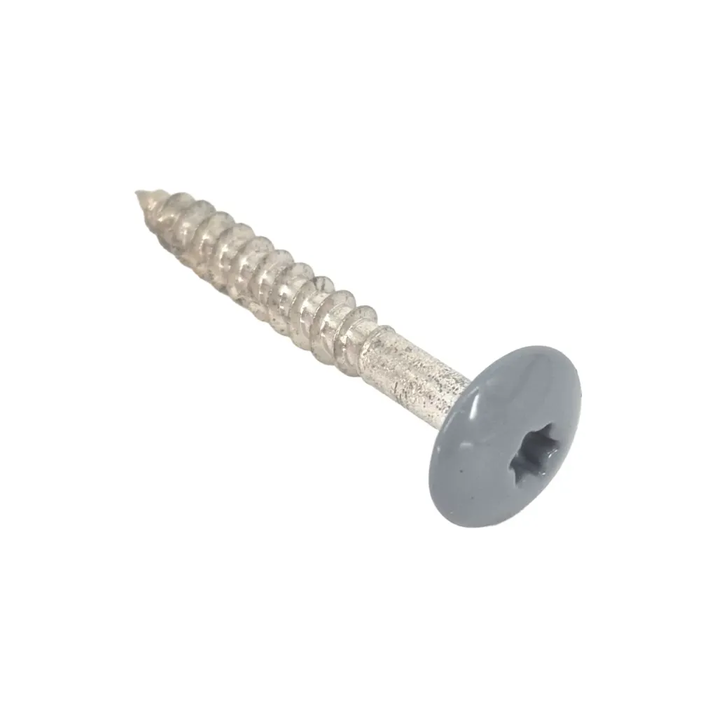 [4000057-7001] Schnellbefestigungsschraube A2 Edelstahl - 4,8 x 38 mm - RAL7001 (Silbergrau) - Pkg. (100 St.)